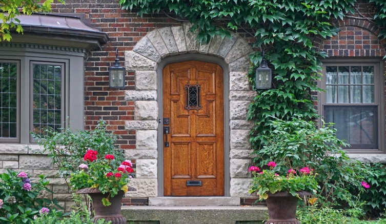 front door plants