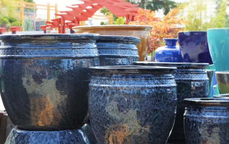 large ceramic pots