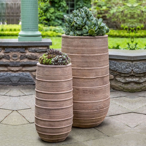 tall flower pots outdoor