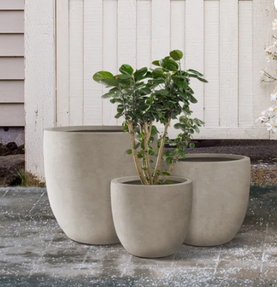 modern plant pots