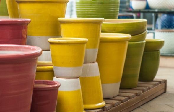 ceramic garden pots