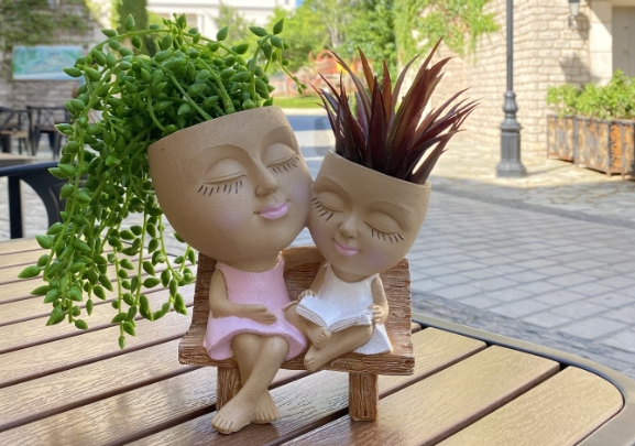 face flower pot