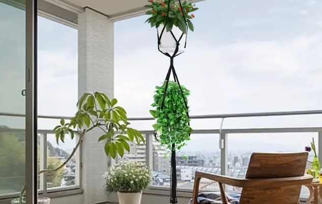 indoor hanging plant stand