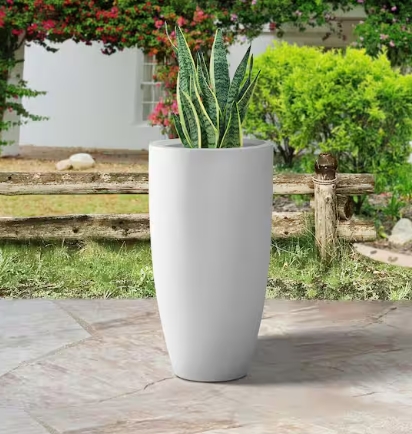 large white plant pot