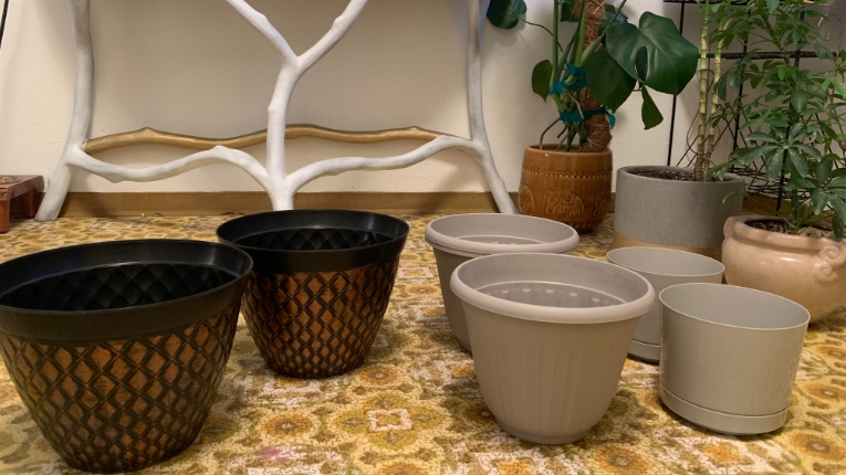 dollar tree flower pots