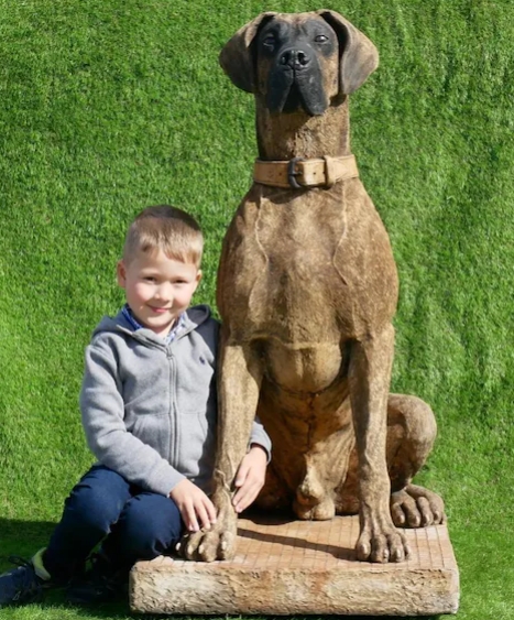 Great Dane Garden Statues