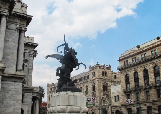 flying horse sculpture