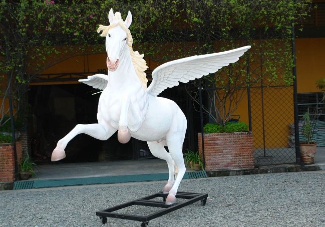 winged horse sculpture