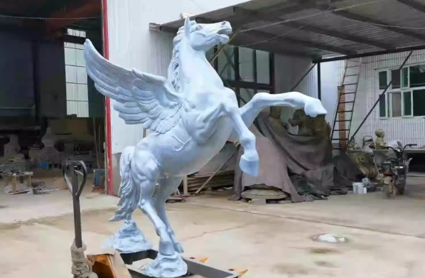 winged horse sculpture