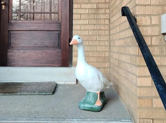 Yard Goose Statue