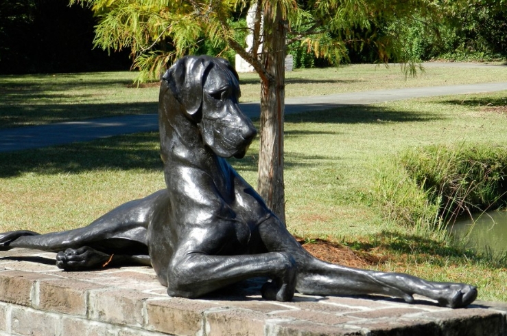 great dane outdoor statue