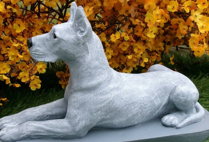 great dane outdoor statue