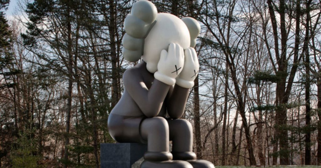 kaws companion sculpture