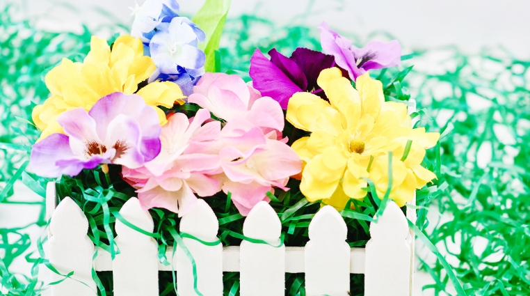 fence flower pots