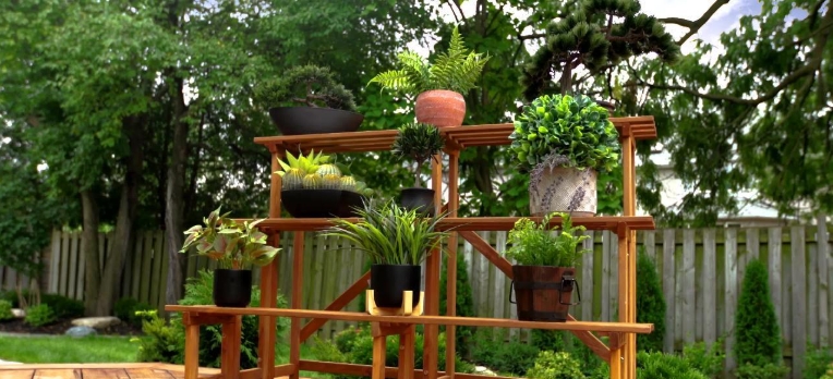 3 tier plant stand outdoor